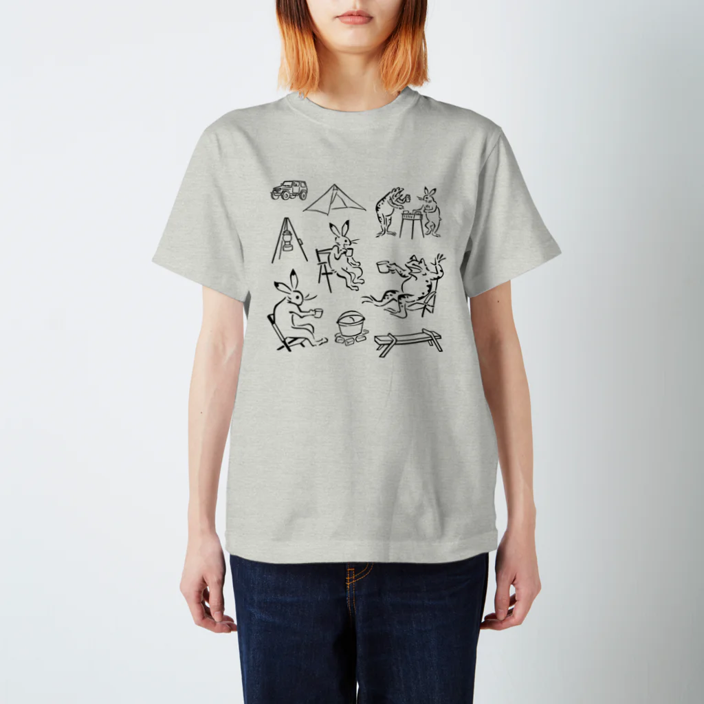 HOUSOの鳥獣戯画現代版　アウトドア Regular Fit T-Shirt