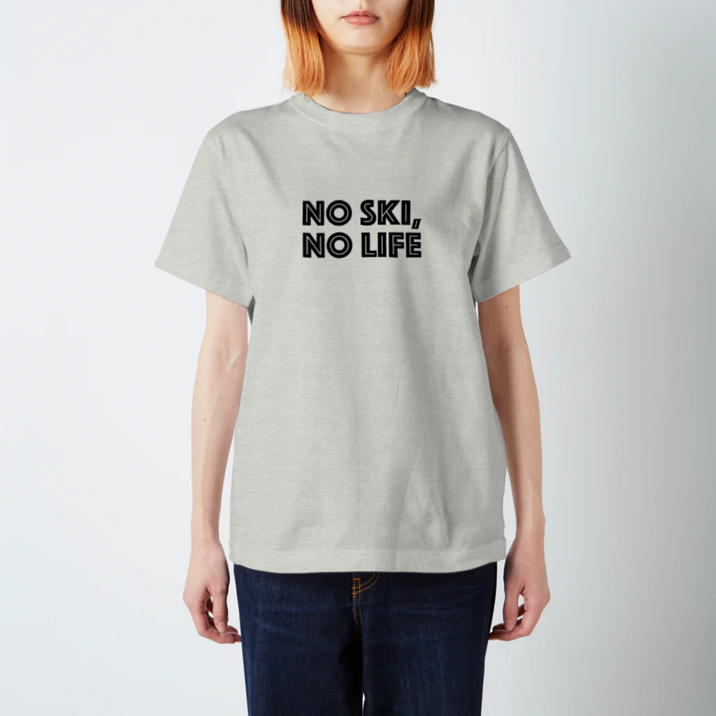 SNOW LIFE JOURNEYのNO SKI, NO LIFE スタンダードTシャツ