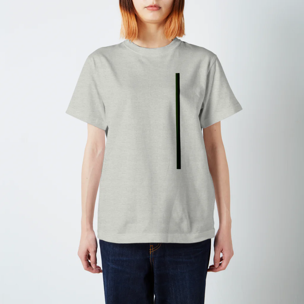 NamazuYのsimple line(Green&Black) Regular Fit T-Shirt