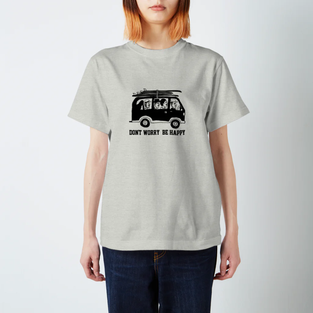 The Eight Wood Marketのサーフトリップ（黒） スタンダードTシャツ