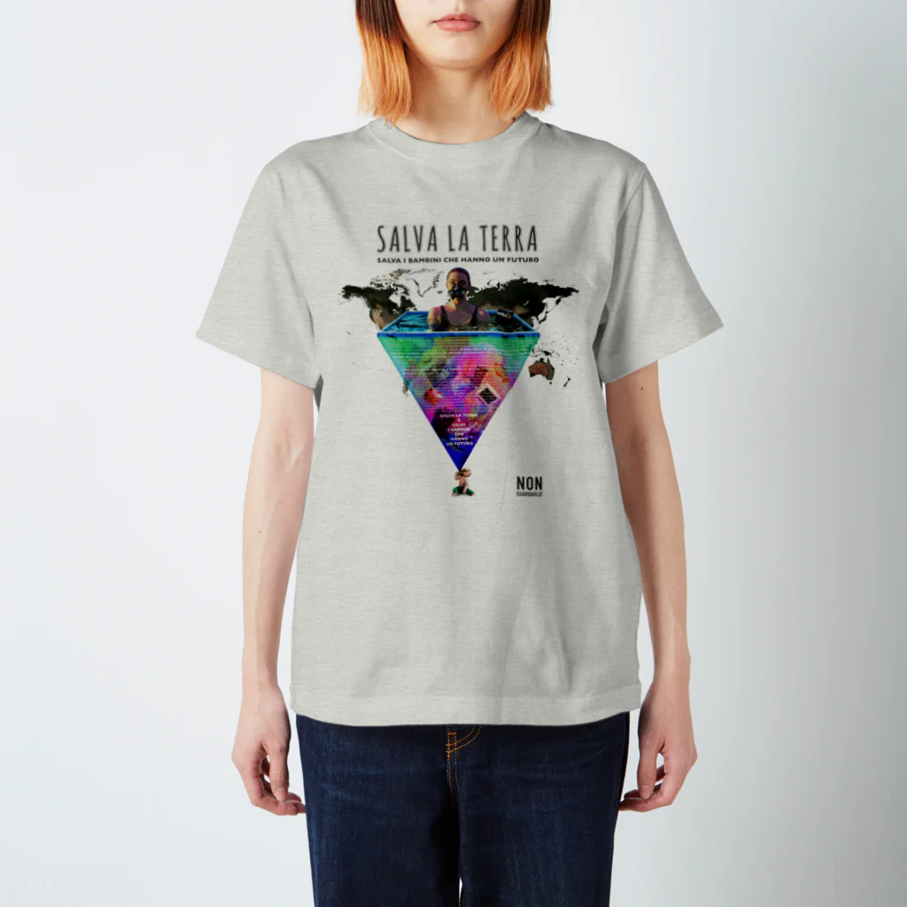 UNIREBORN WORKS ORIGINAL DESGIN SHOPのSALVA LA TERRA Regular Fit T-Shirt