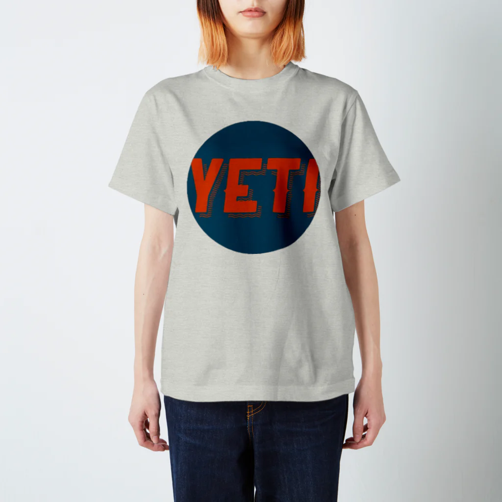 YETIMEETSのYeti meets girl (blue) Regular Fit T-Shirt