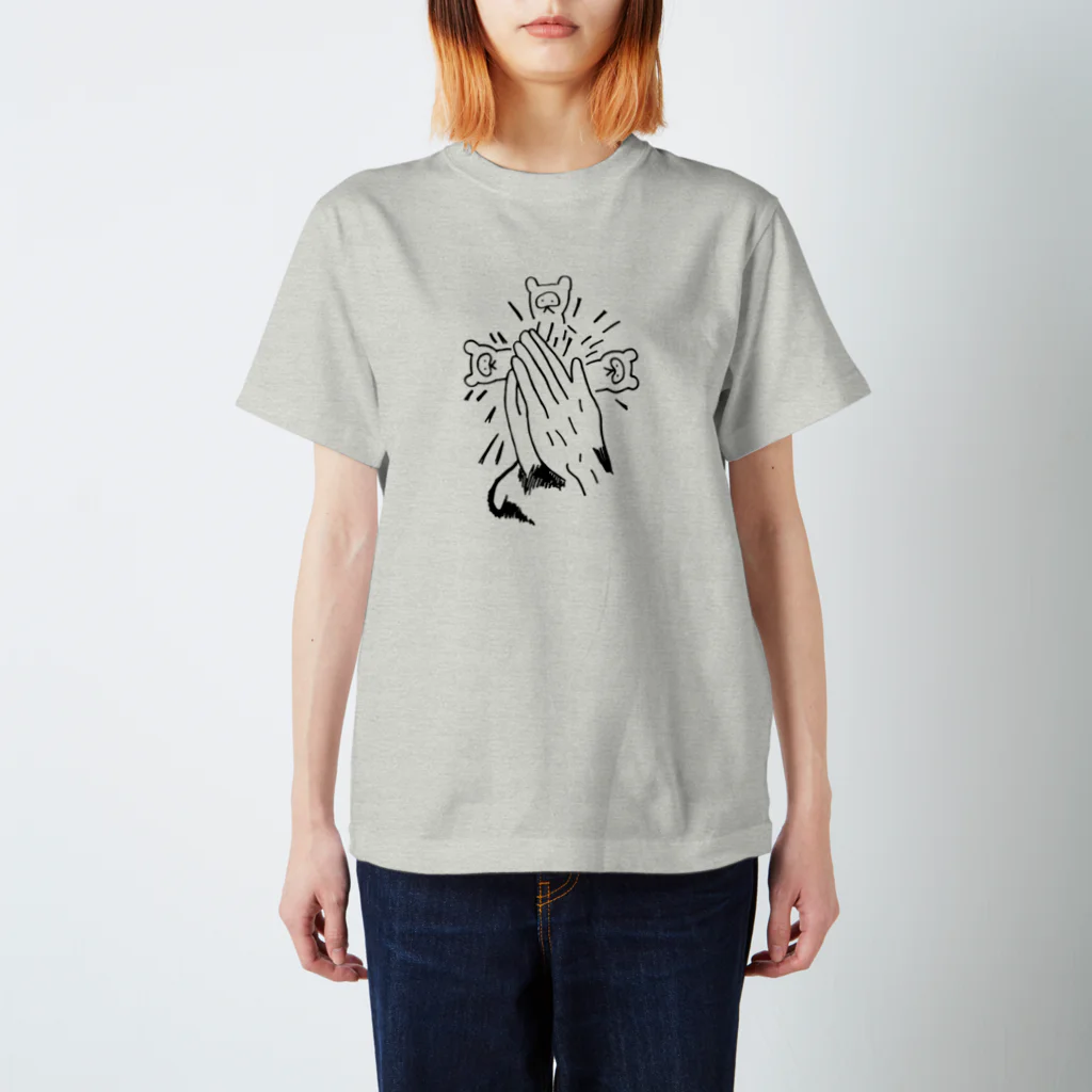 Alternative-Spaceの合掌たぬき Regular Fit T-Shirt