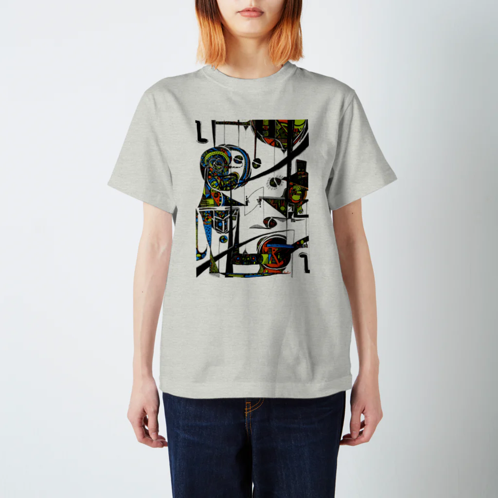 Jun1works(ジュンイチワークス)のupside down 逆さま Regular Fit T-Shirt