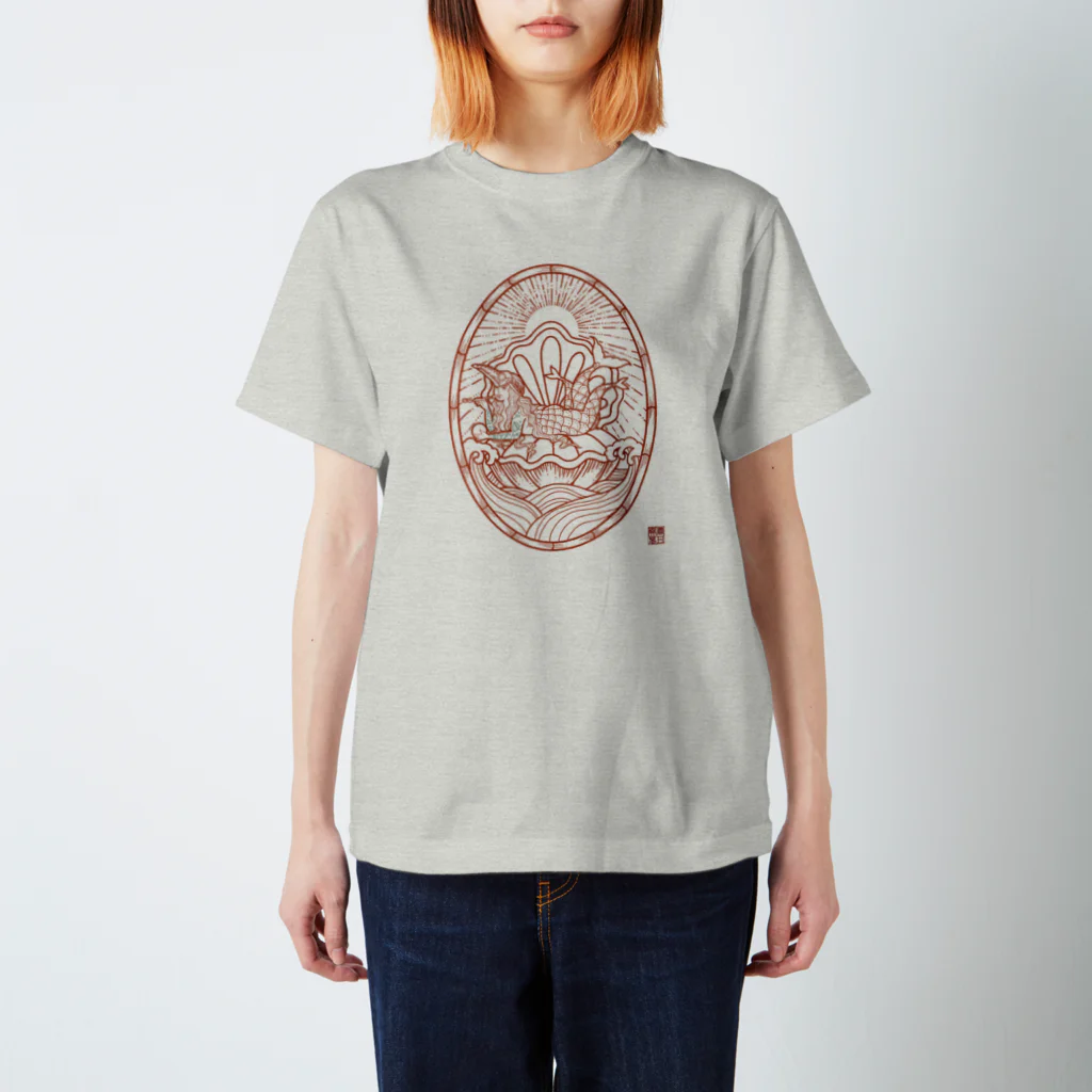 HELLO AND GOODBYEのAMBIE 朱 Regular Fit T-Shirt