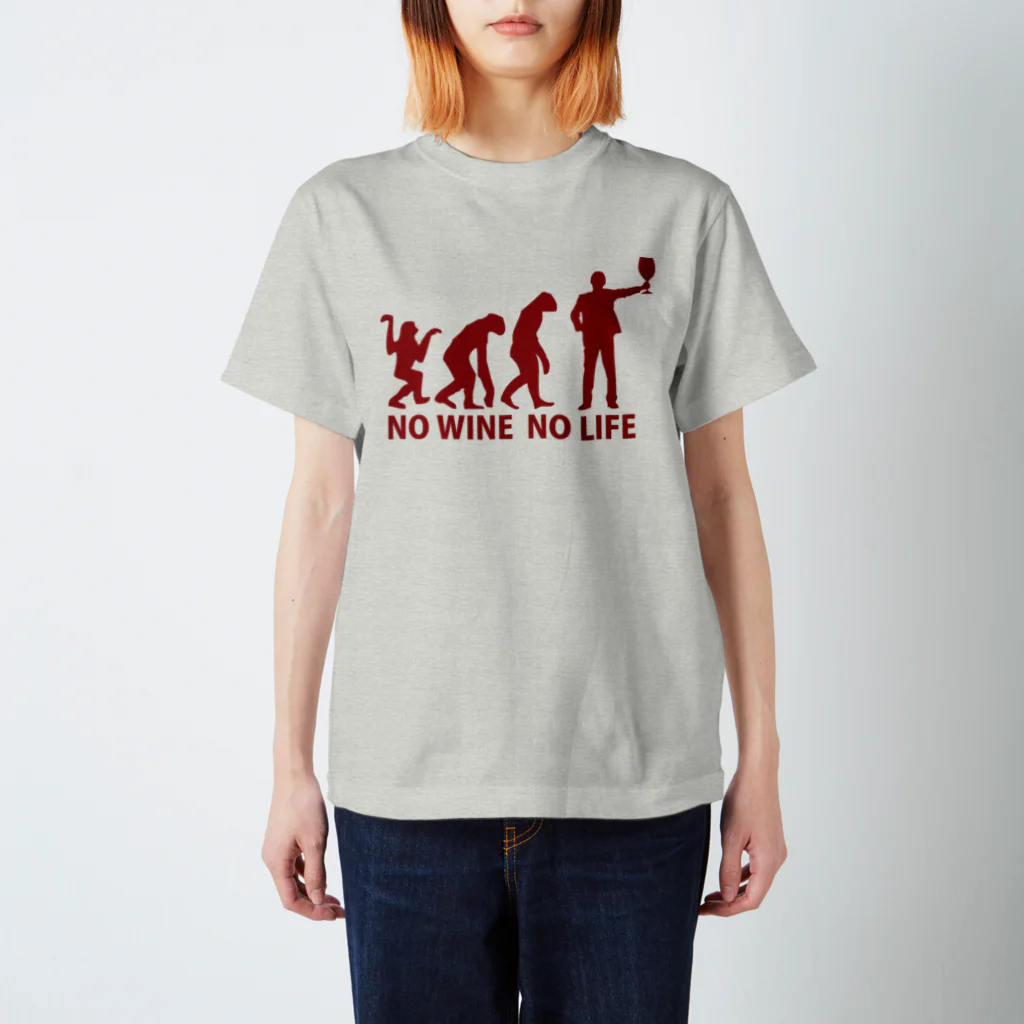 IYASAKA design のNO WINE NO LIFE Regular Fit T-Shirt