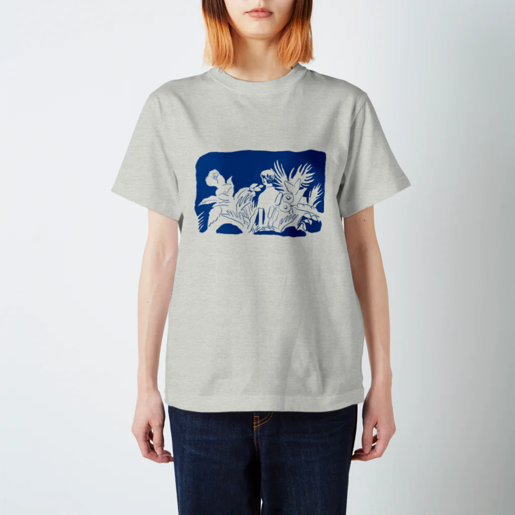 oyasmurのルル(blue) スタンダードTシャツ