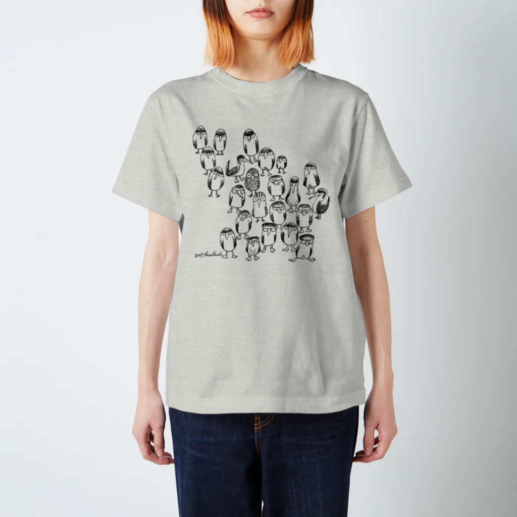 エンドロッコのお店の鳥君たち スタンダードTシャツ