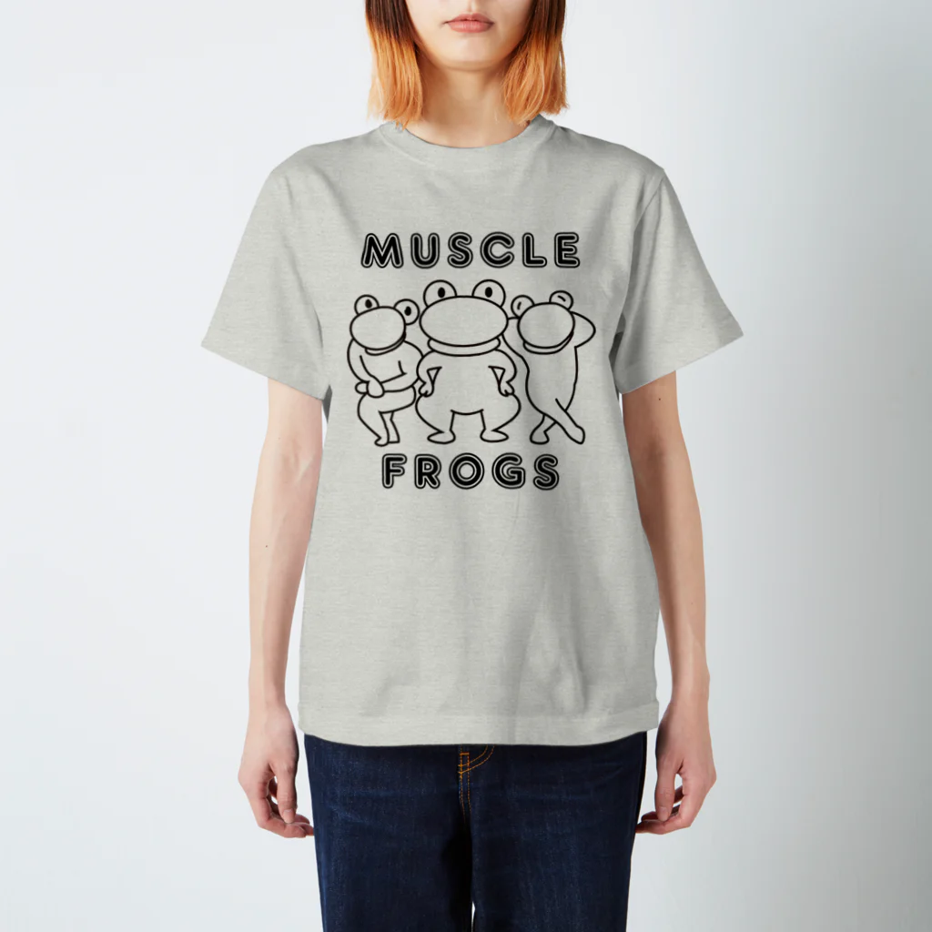 油 虫太郎のMUSCLE FROGS(line) Regular Fit T-Shirt