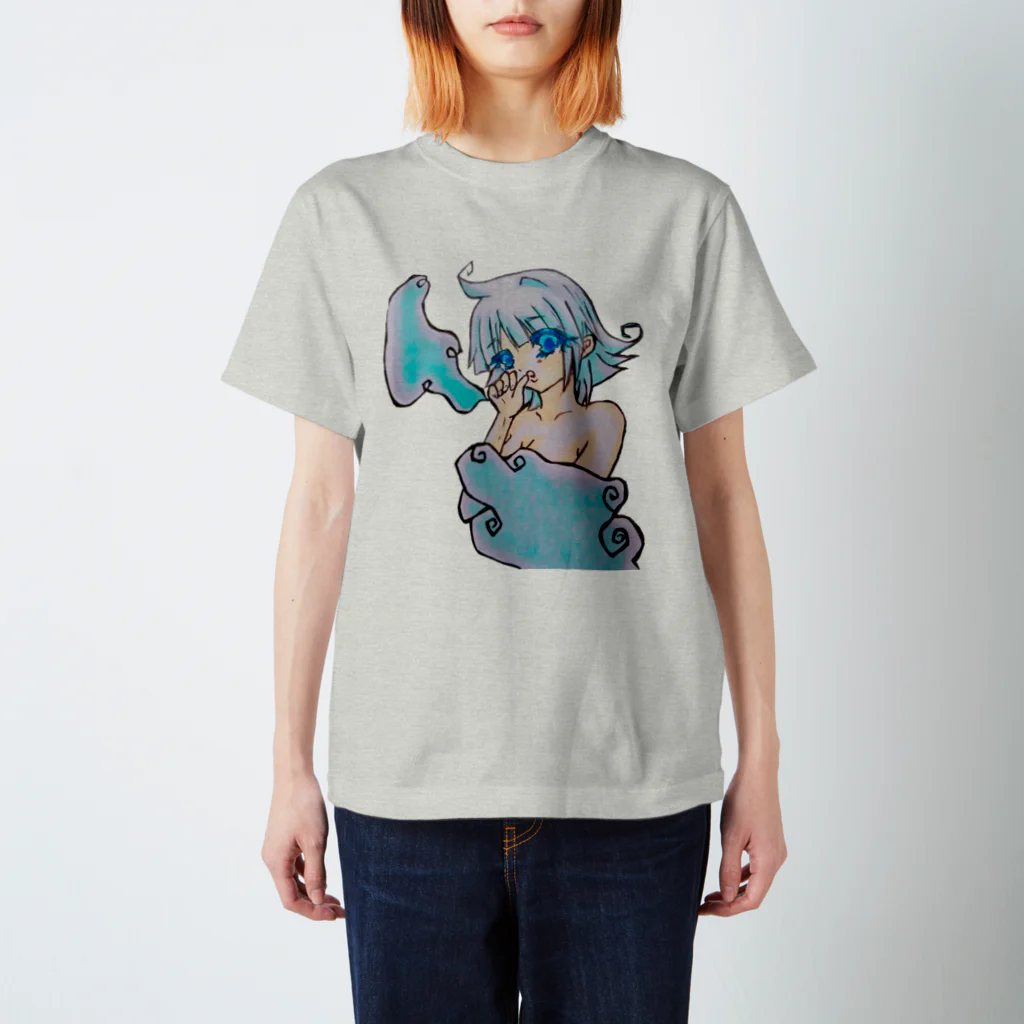 めんこラボ。の煙属性娘 スタンダードTシャツ