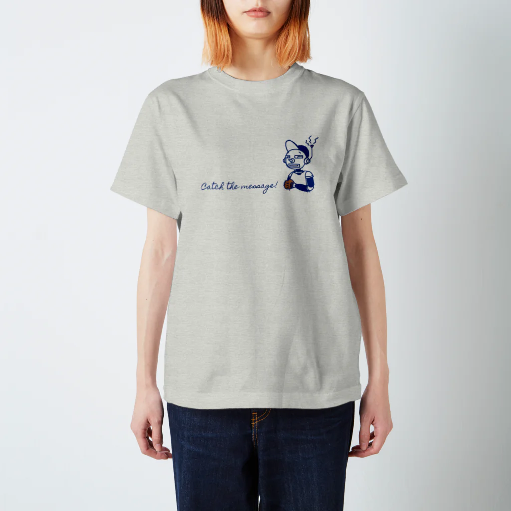 PaP➡︎Poco.a.PocoのCatch the message ロボット Regular Fit T-Shirt