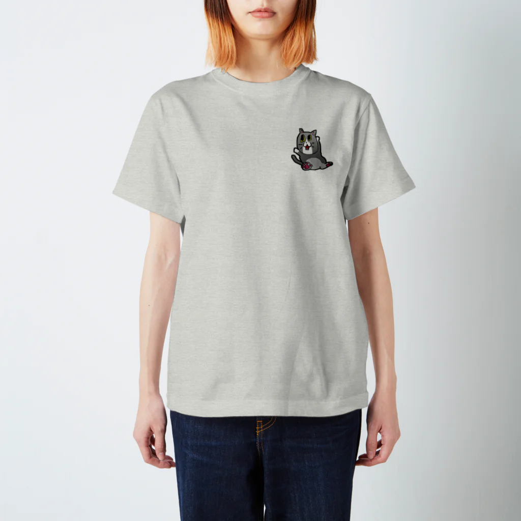 (¯﹃¯)のねこ（文字無し）完成型　 Regular Fit T-Shirt