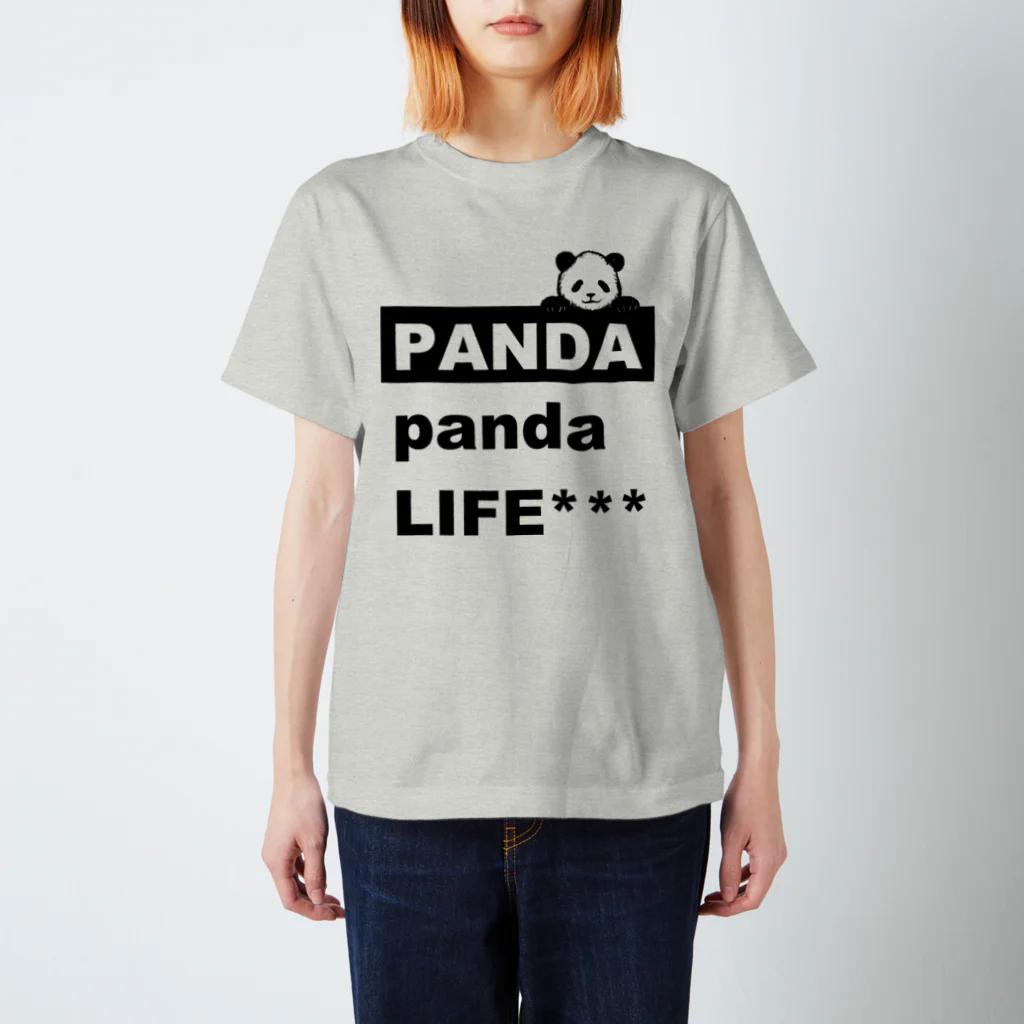 PANDA panda LIFE***ののぞきこみパンダ Regular Fit T-Shirt