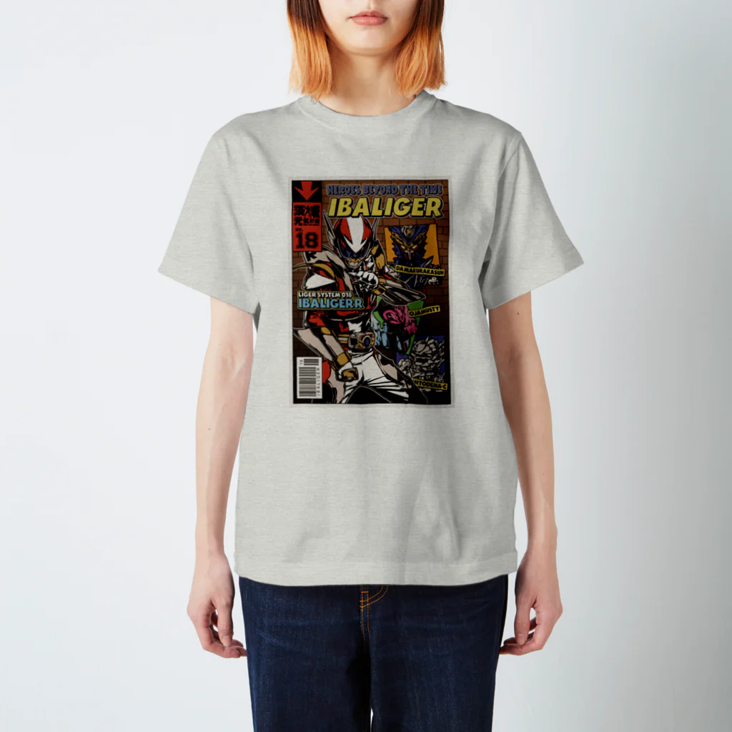 イバライガーストアのアメコミ風 イバライガーR スタンダードTシャツ