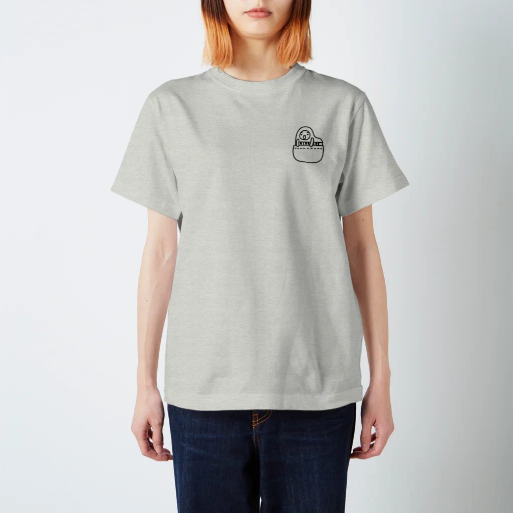 オダミヨのポケピ黒 スタンダードTシャツ