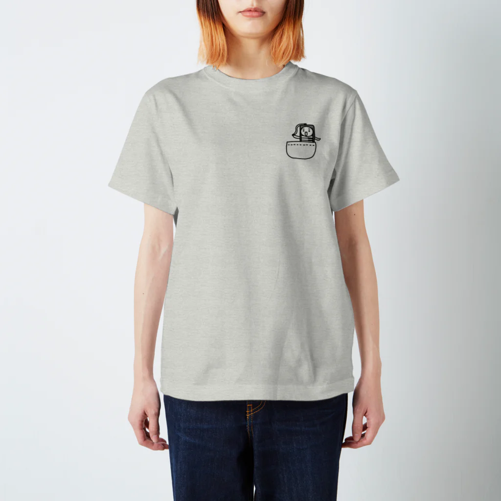 オダミヨのポケンハモ黒 スタンダードTシャツ
