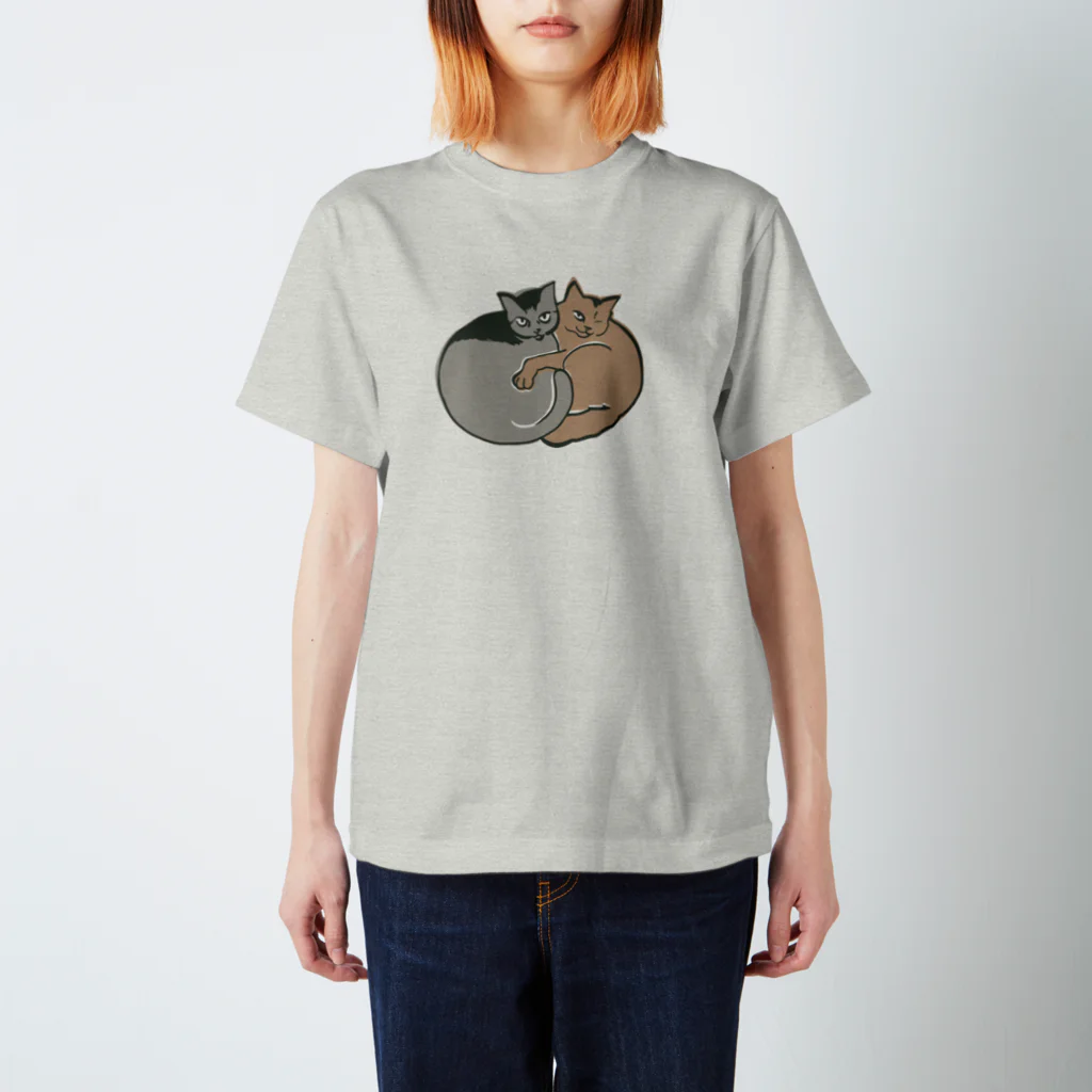 春朗の色のあるねこちゃんズ スタンダードTシャツ