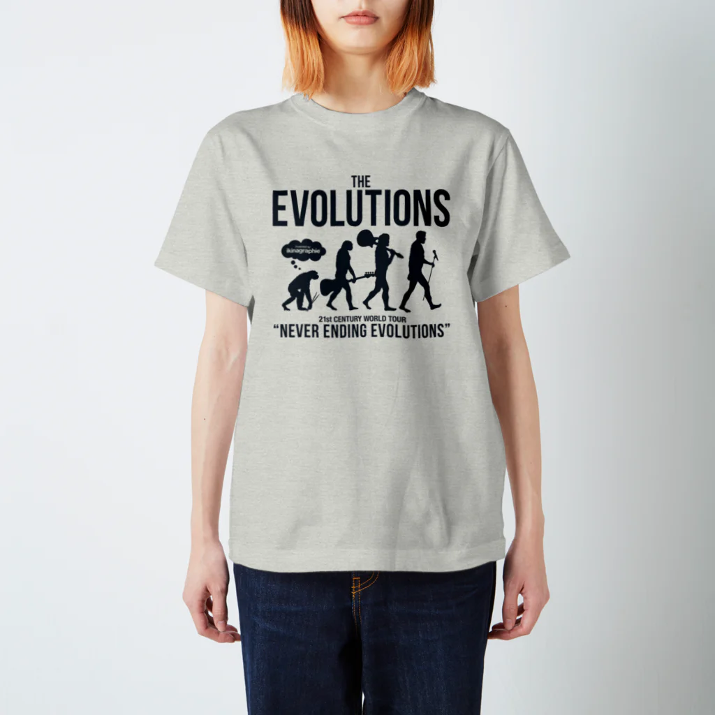 ikinagraphieのTHE EVOLUTIONS スタンダードTシャツ