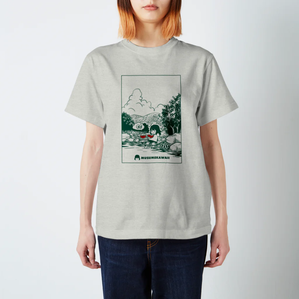 MUSUMEKAWAIIの0727スイカの日 スタンダードTシャツ