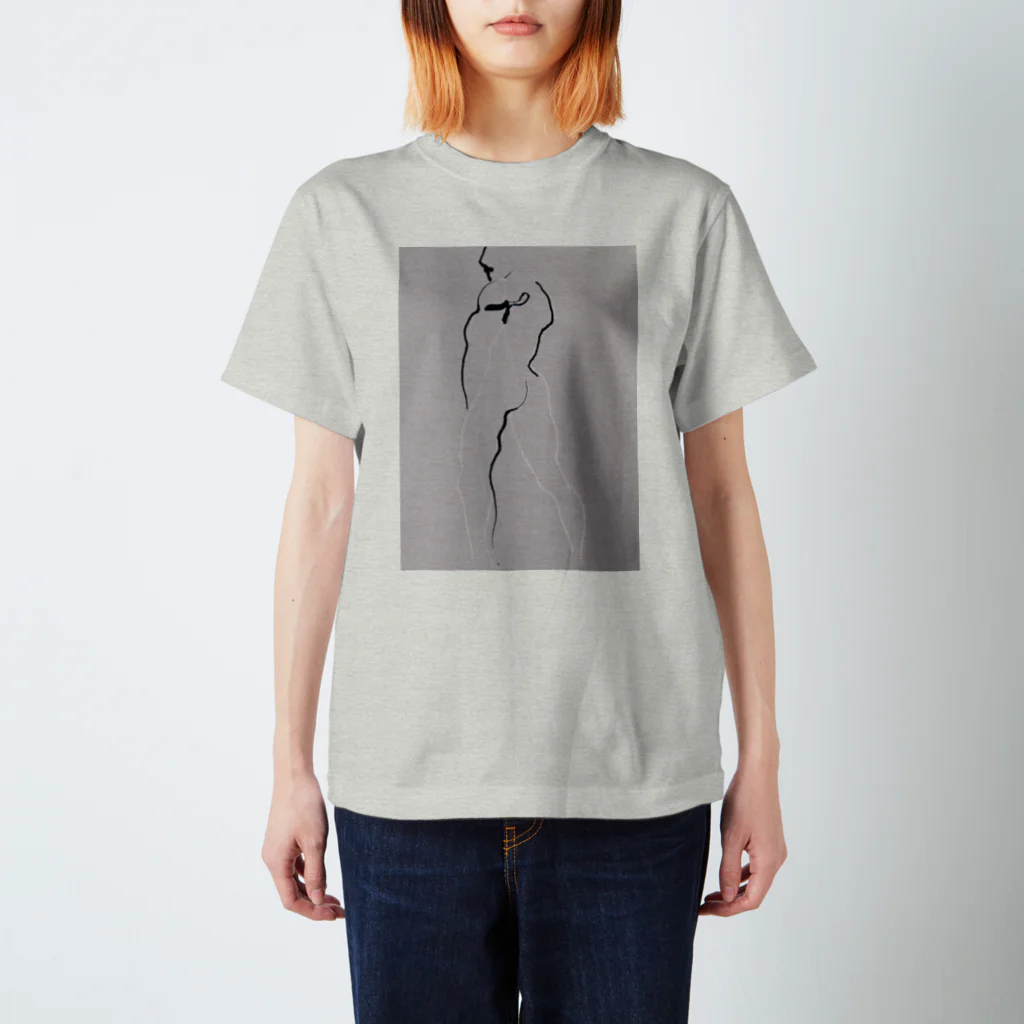 CAUCのabstract inked memory Regular Fit T-Shirt