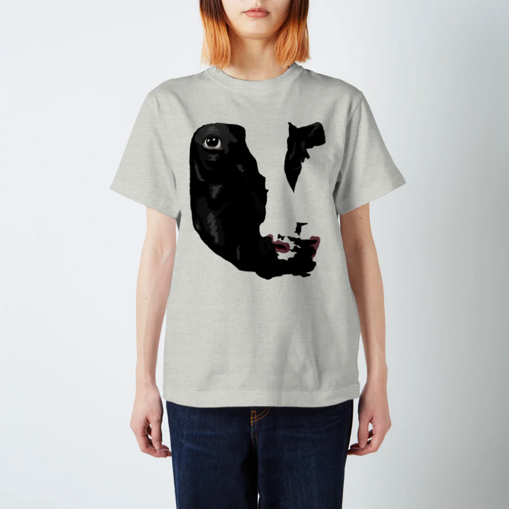 ANIMAL DESIGN TOTOSARUの牛さんフェイス Regular Fit T-Shirt