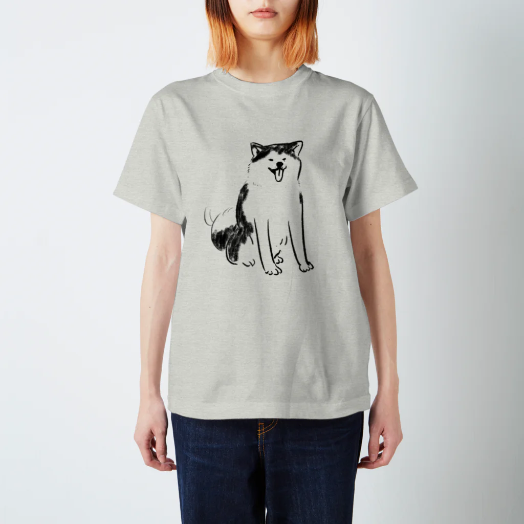 ぺろぺろぺろぺろ【せいこせんせい】の秋田犬　おりこう【せいこせんせい】 Regular Fit T-Shirt