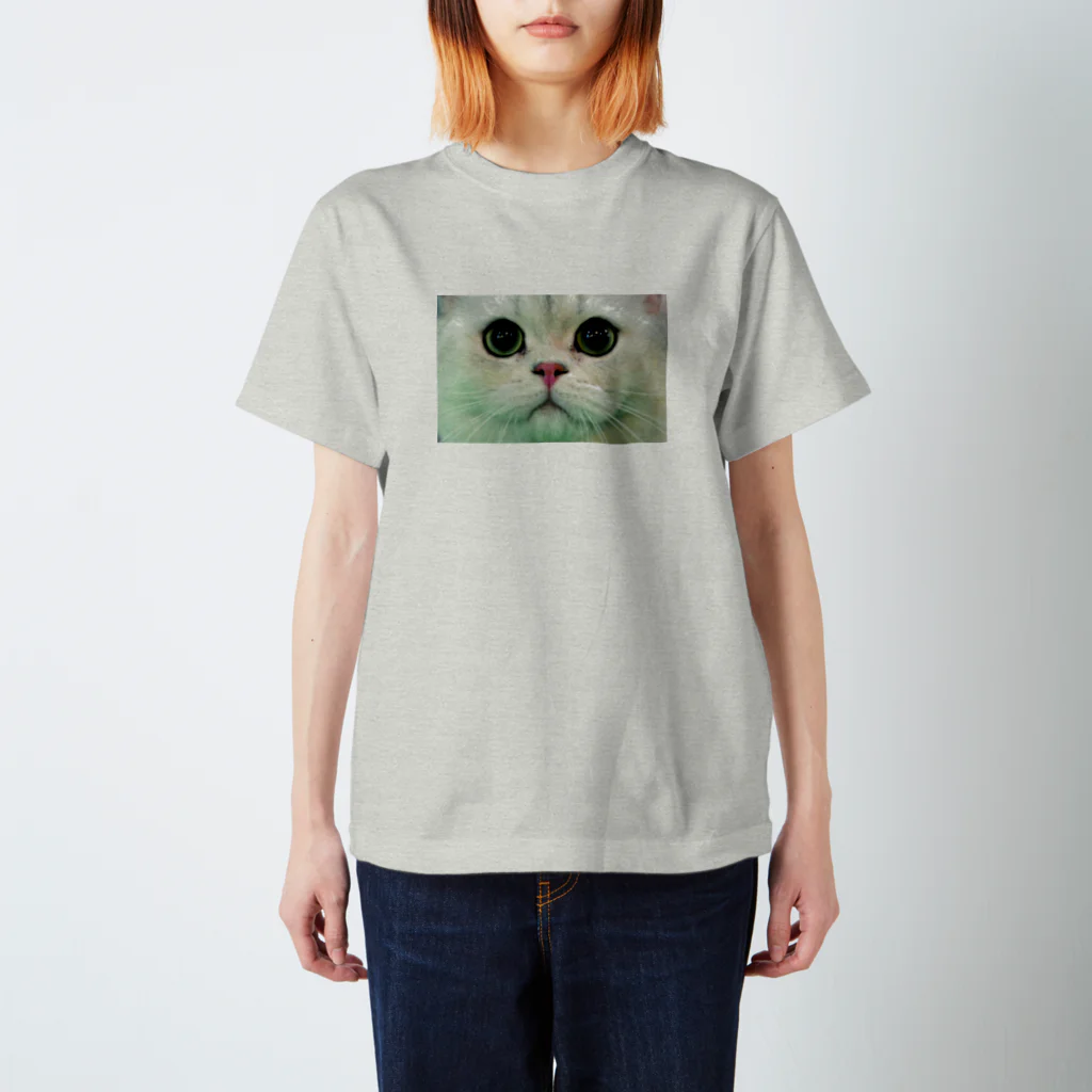 ねこがすき。のWHITE CAT Regular Fit T-Shirt