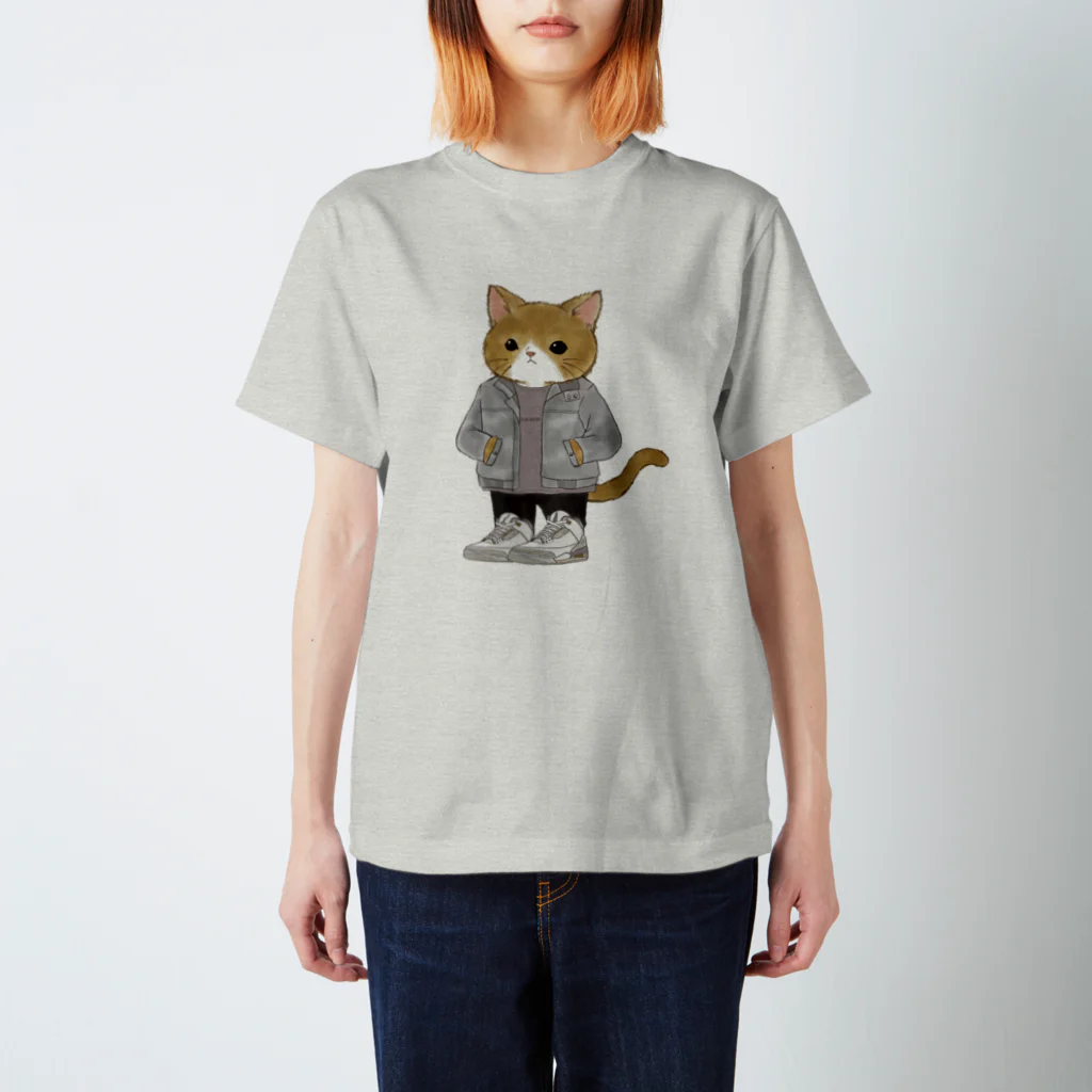 CAT'EM キャッテム　スニーカーを履いた猫のブランドのJACKET CAT　スニーカーを履いた猫のブランド Regular Fit T-Shirt
