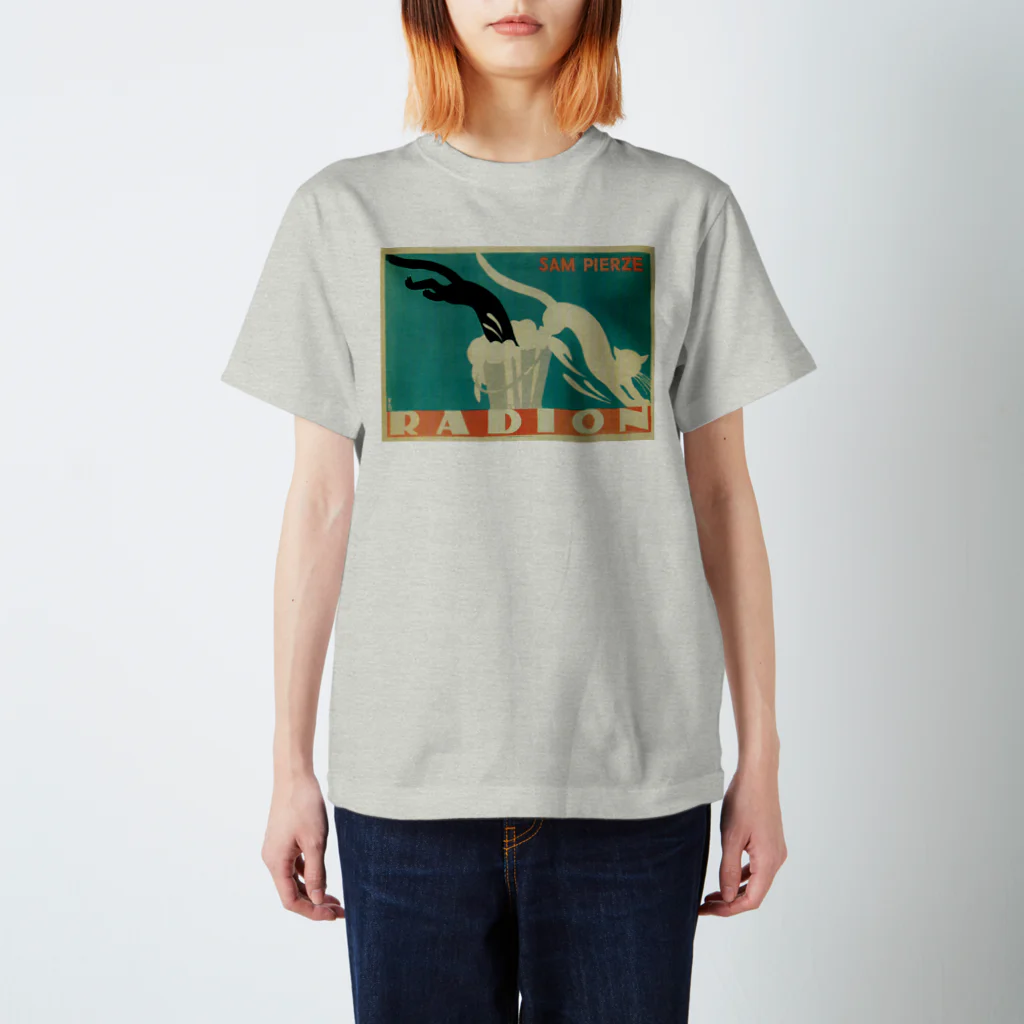 YS VINTAGE WORKSのポーランド　飛び込み幽体離脱ネコ RADION Regular Fit T-Shirt