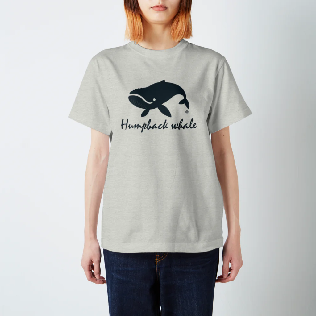 Atelier Pomme verte のHumpback whale22 スタンダードTシャツ