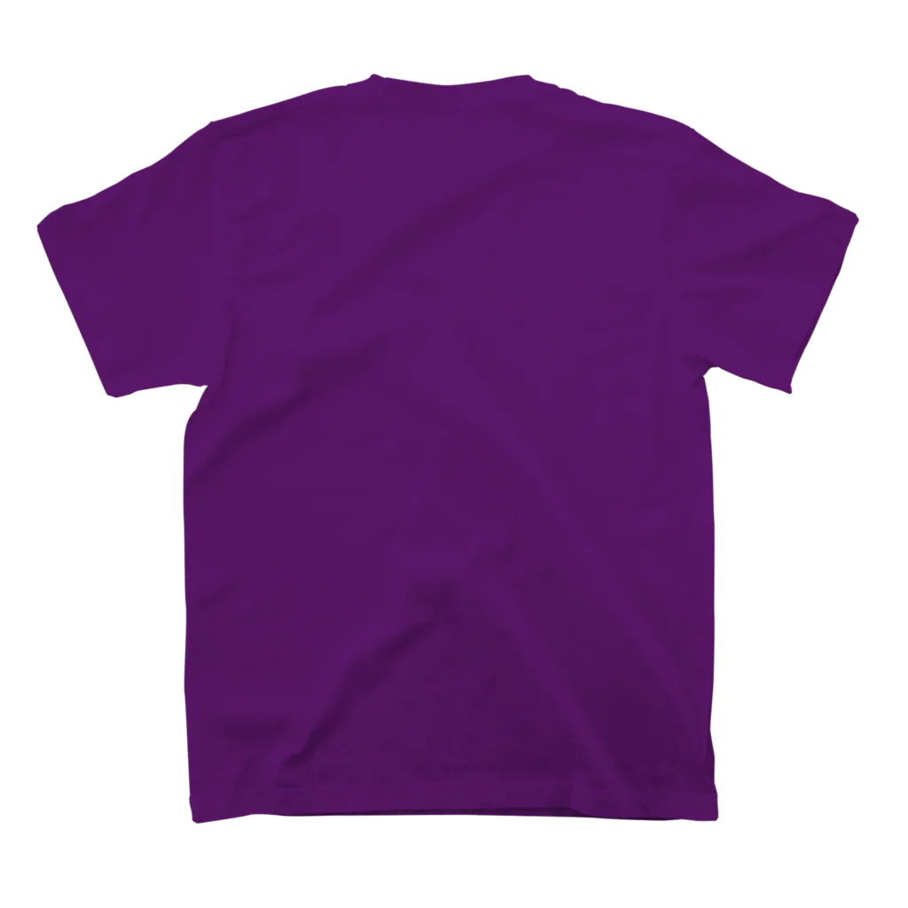 KIKITEKI_LABORATORYのMOZIIRI GURASAN PURPLE スタンダードTシャツの裏面