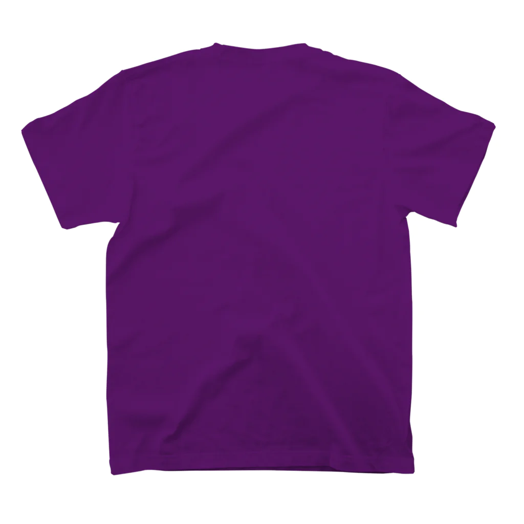 日本の妖怪&スピリチュアルの数秘＆カラー(7 バイオレット) Regular Fit T-Shirtの裏面