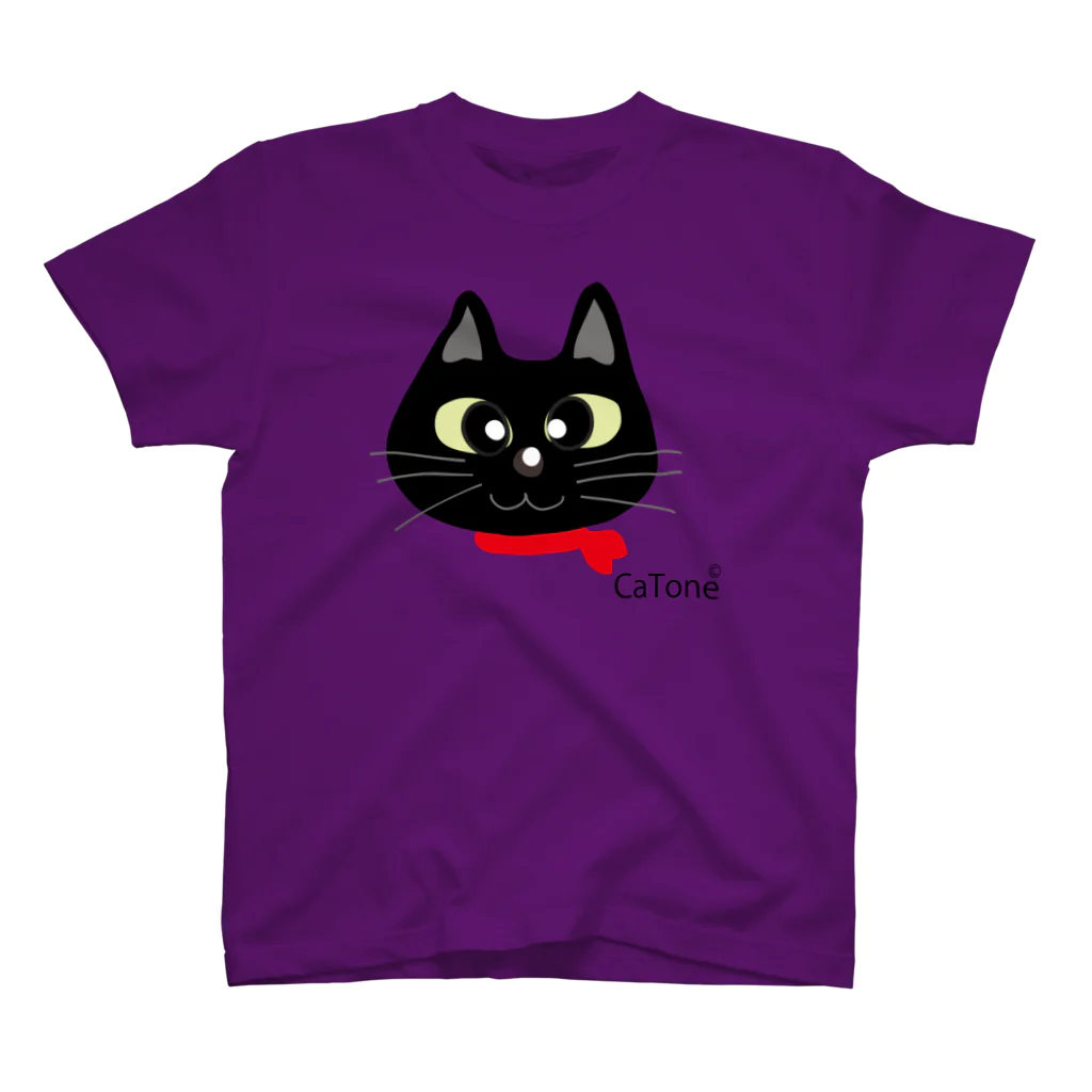 Catoneの黒猫シリーズ Regular Fit T-Shirt