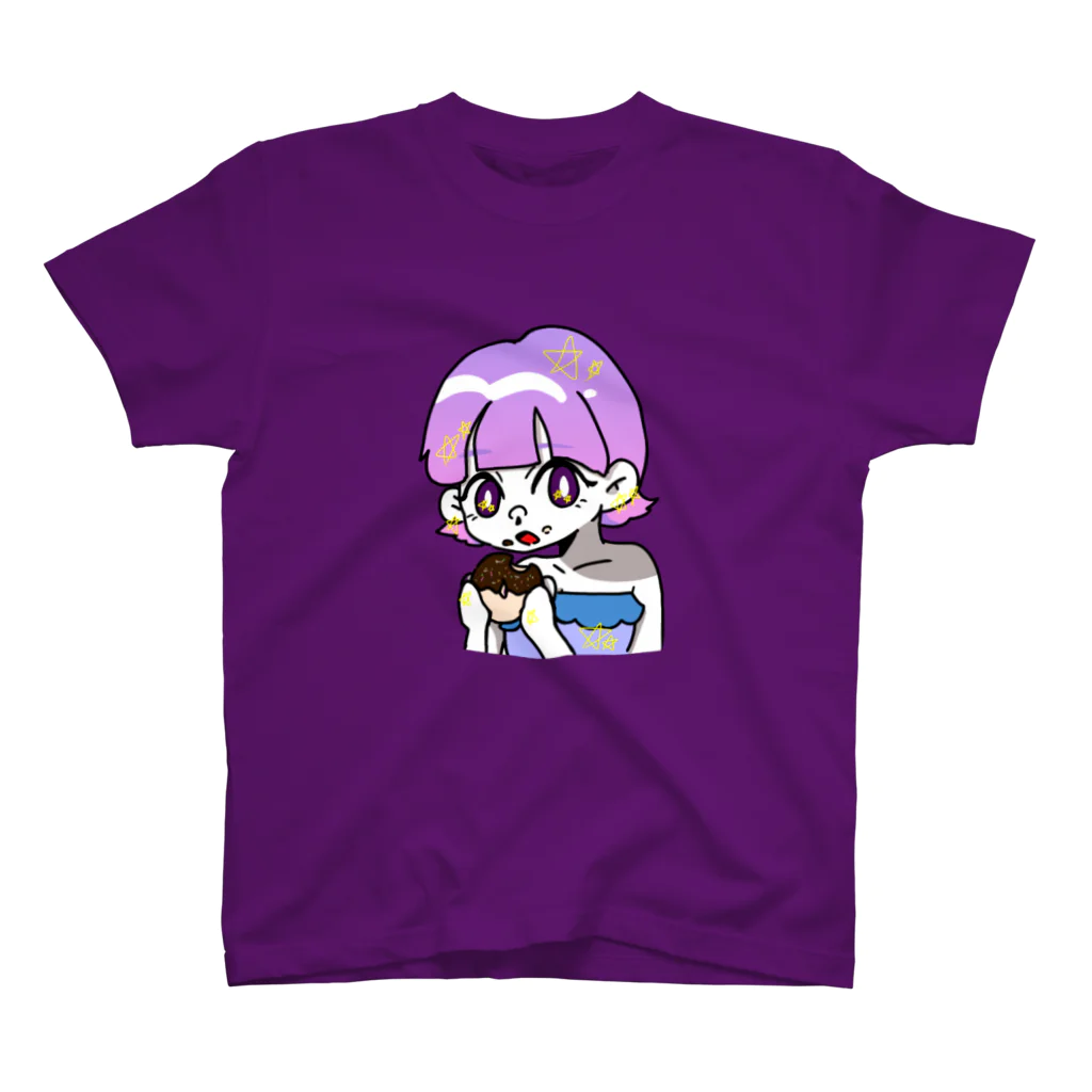 あららのドーナツを食べる宇宙ちゃん スタンダードTシャツ