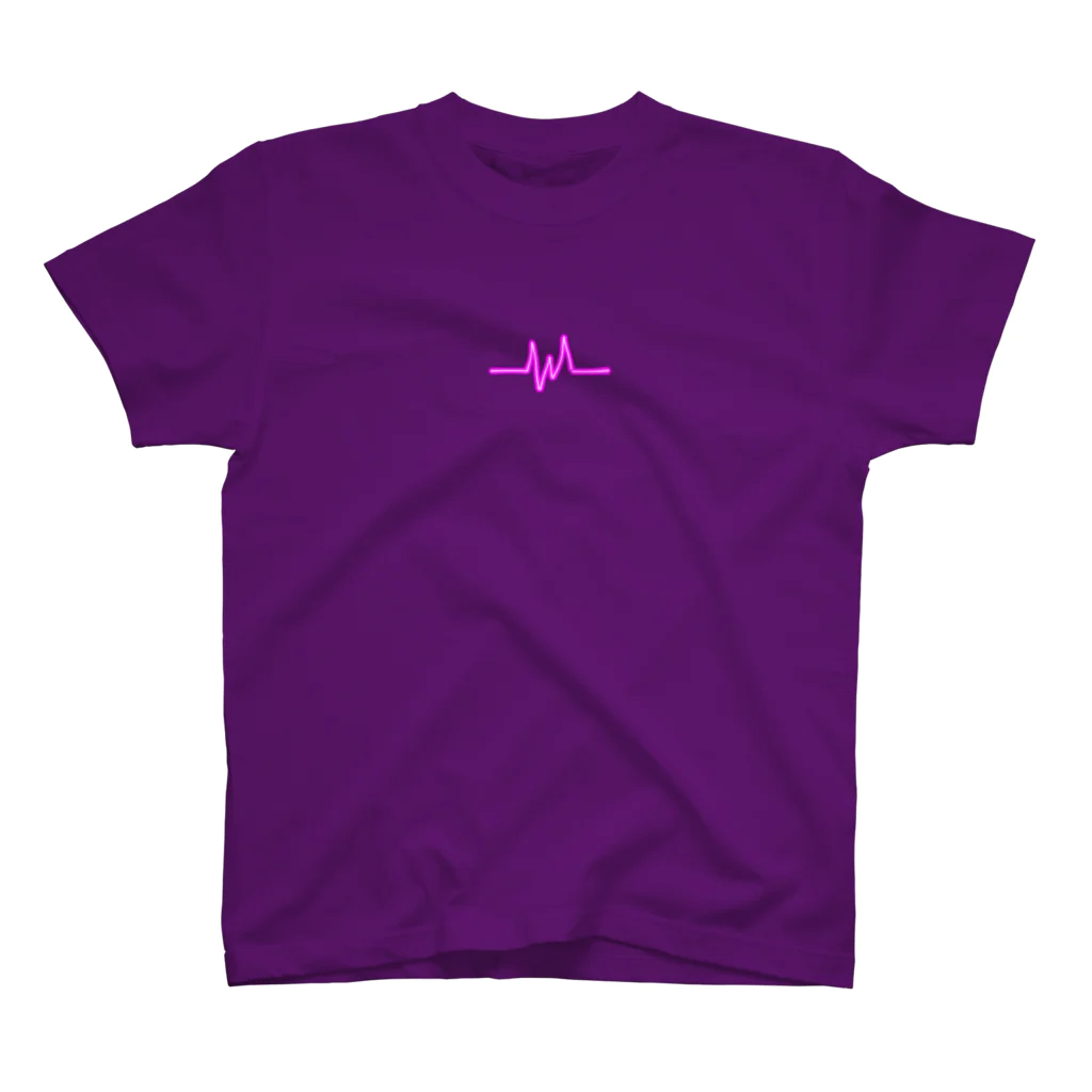 KESOの心電図ピンク Regular Fit T-Shirt
