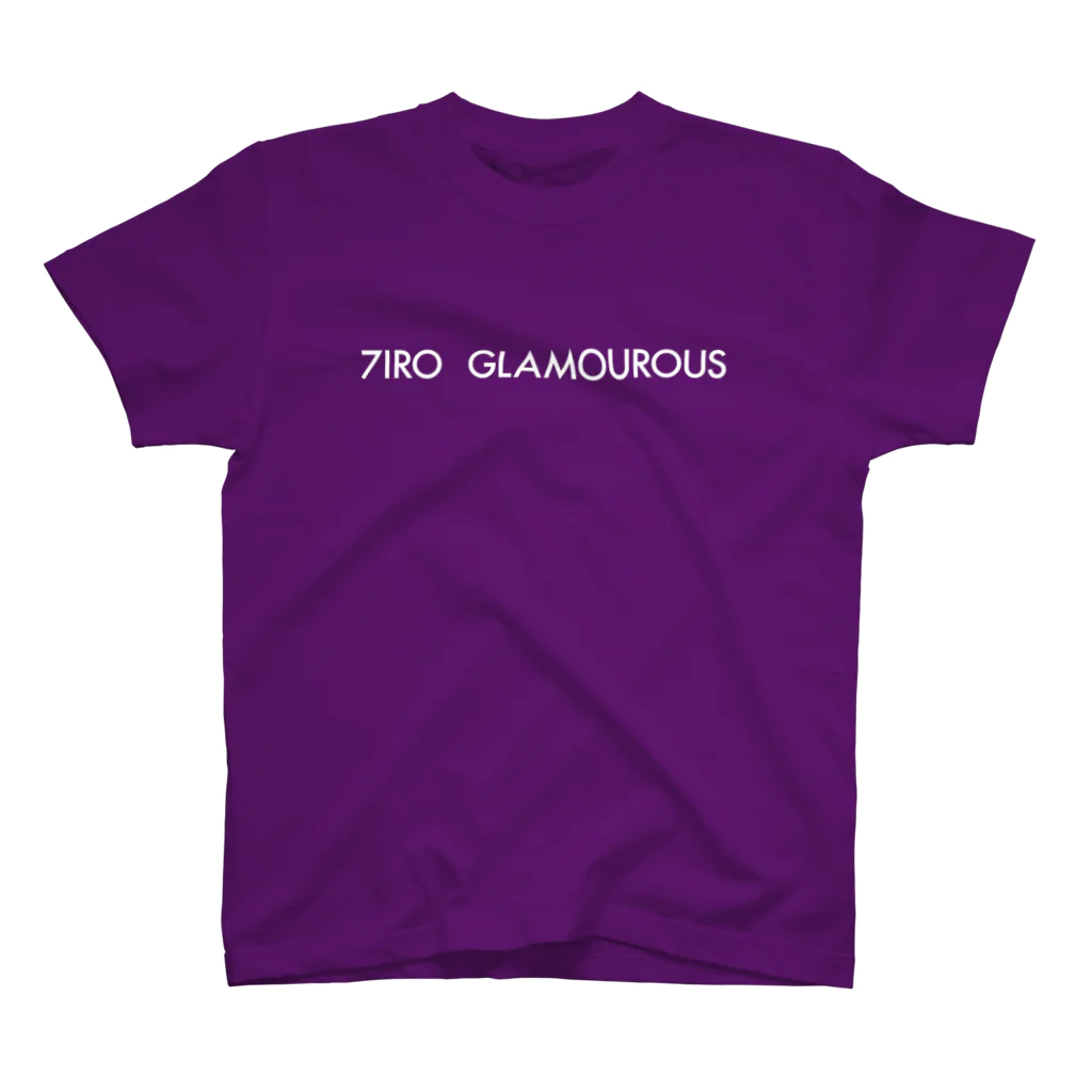 7IRO GLAMOUROUSの※ノエルあり白文字 7IRO GLAMOUROUSシンプルロゴ  Regular Fit T-Shirt