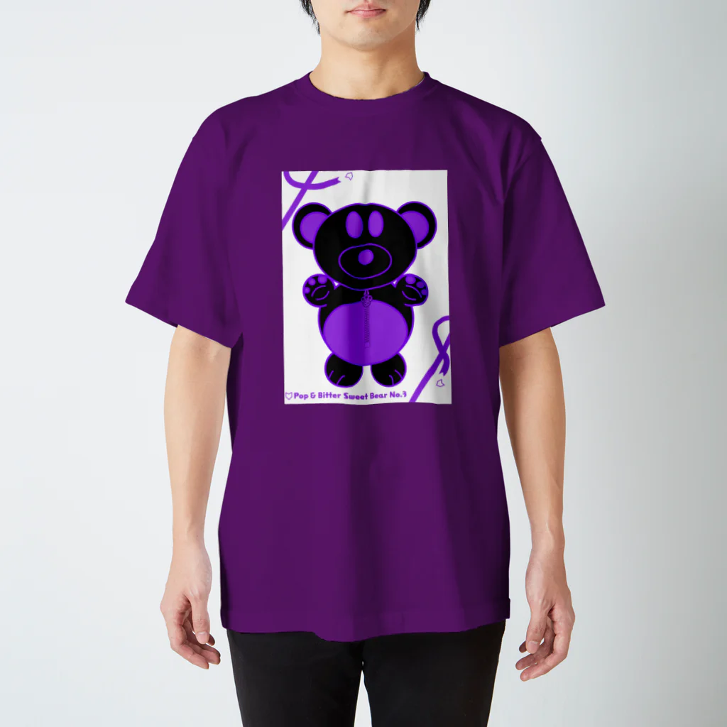 YOU THE WORLd 1号店のPop & Bitter Sweet Bear No.3 スタンダードTシャツ