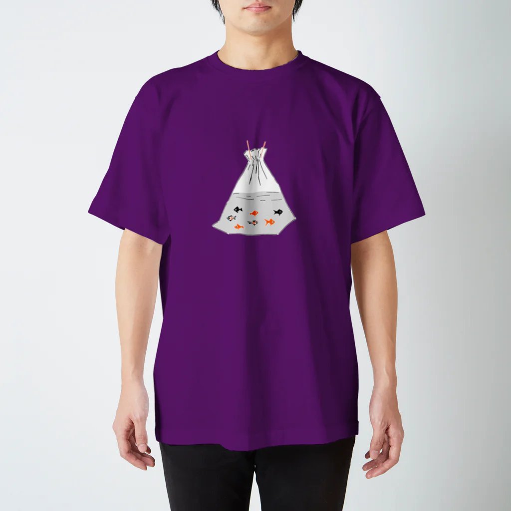 NIKORASU GOの祭りデザイン「金魚すくい」 Regular Fit T-Shirt