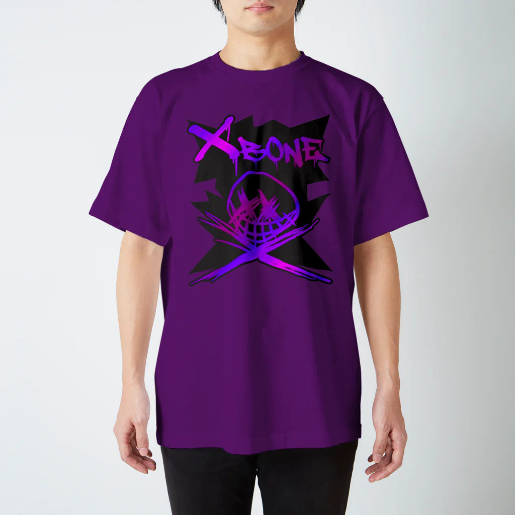 Ａ’ｚｗｏｒｋＳのRAKUGAKIXBONE VIOonBLK Regular Fit T-Shirt