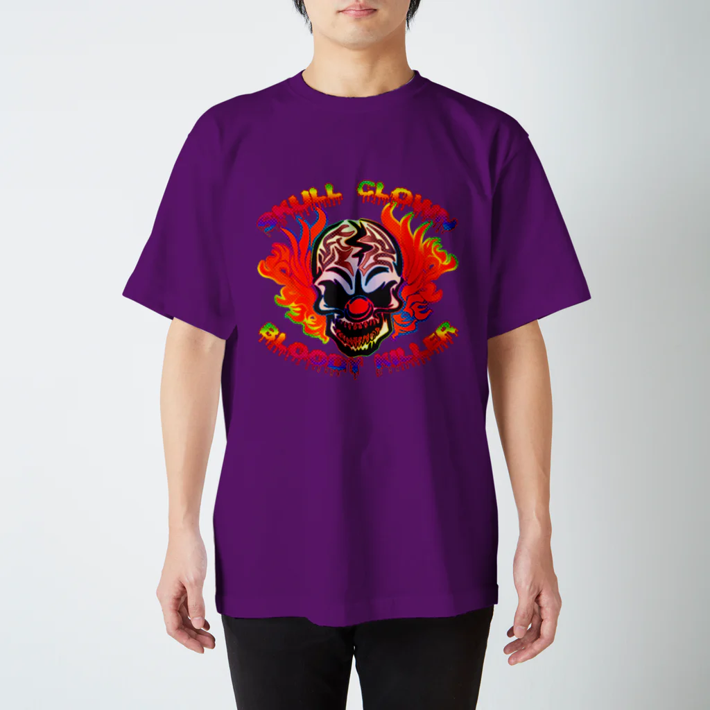 Ａ’ｚｗｏｒｋＳのSKULL CLOWN COLORFUL スタンダードTシャツ