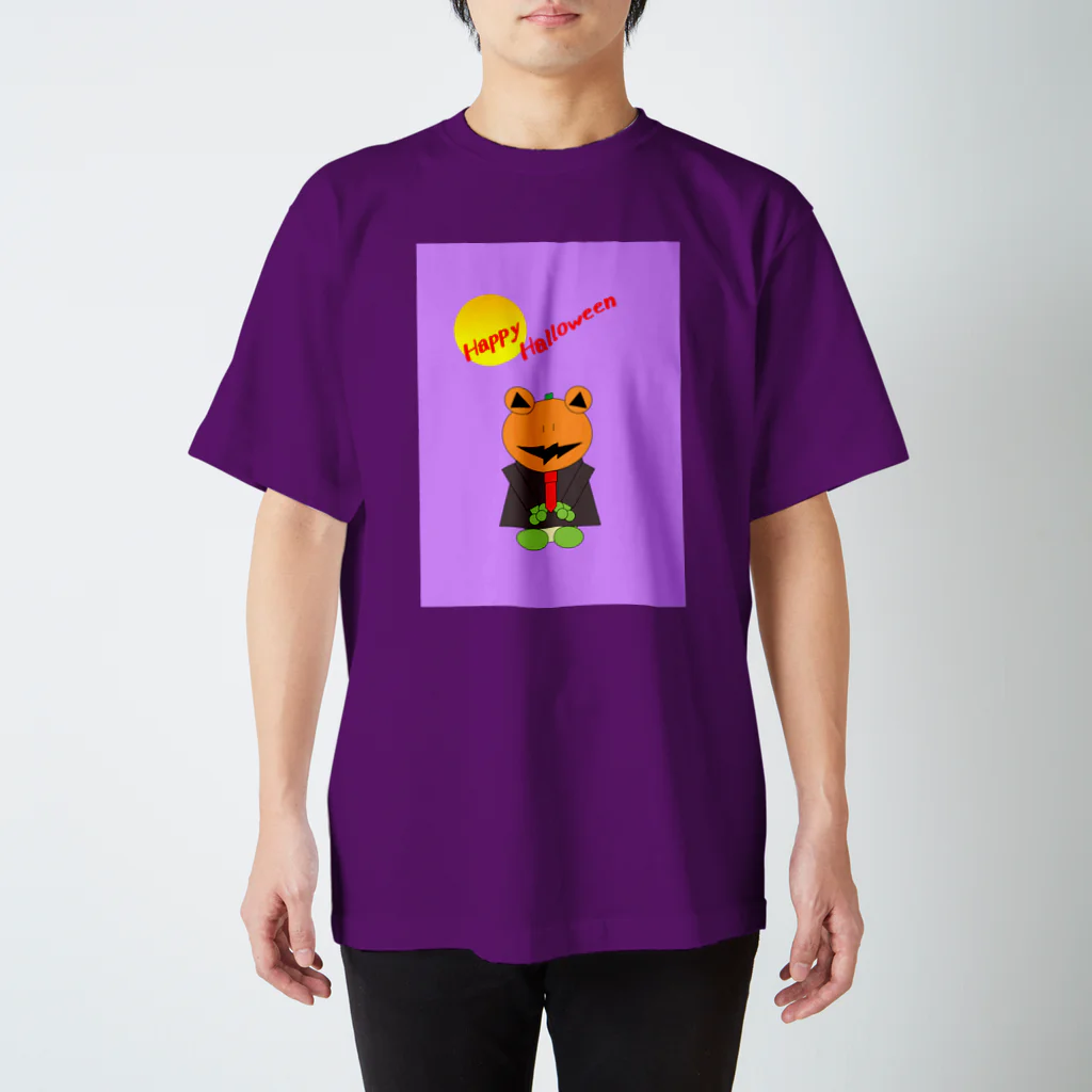 🐸かえるさんと仲間たち🐸のハロウィン　パンプキンパパ Regular Fit T-Shirt