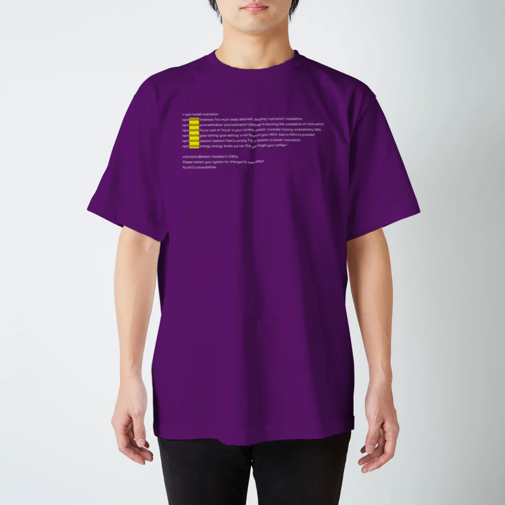 Kalytero グッズ制作部のnpm install motivation Regular Fit T-Shirt
