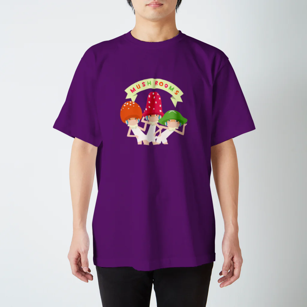 maruco_marcheのMUSHROOMS! スタンダードTシャツ