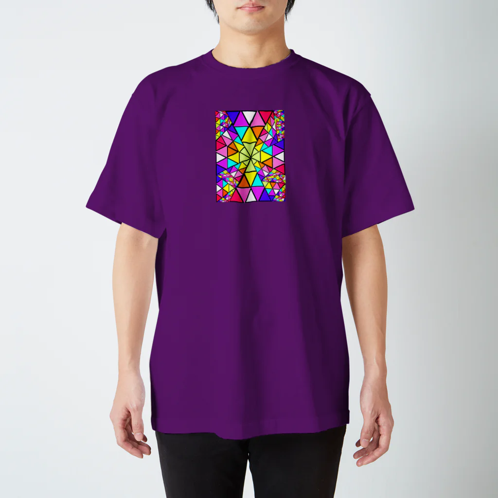 みにゃ次郎のステンドグラス Regular Fit T-Shirt