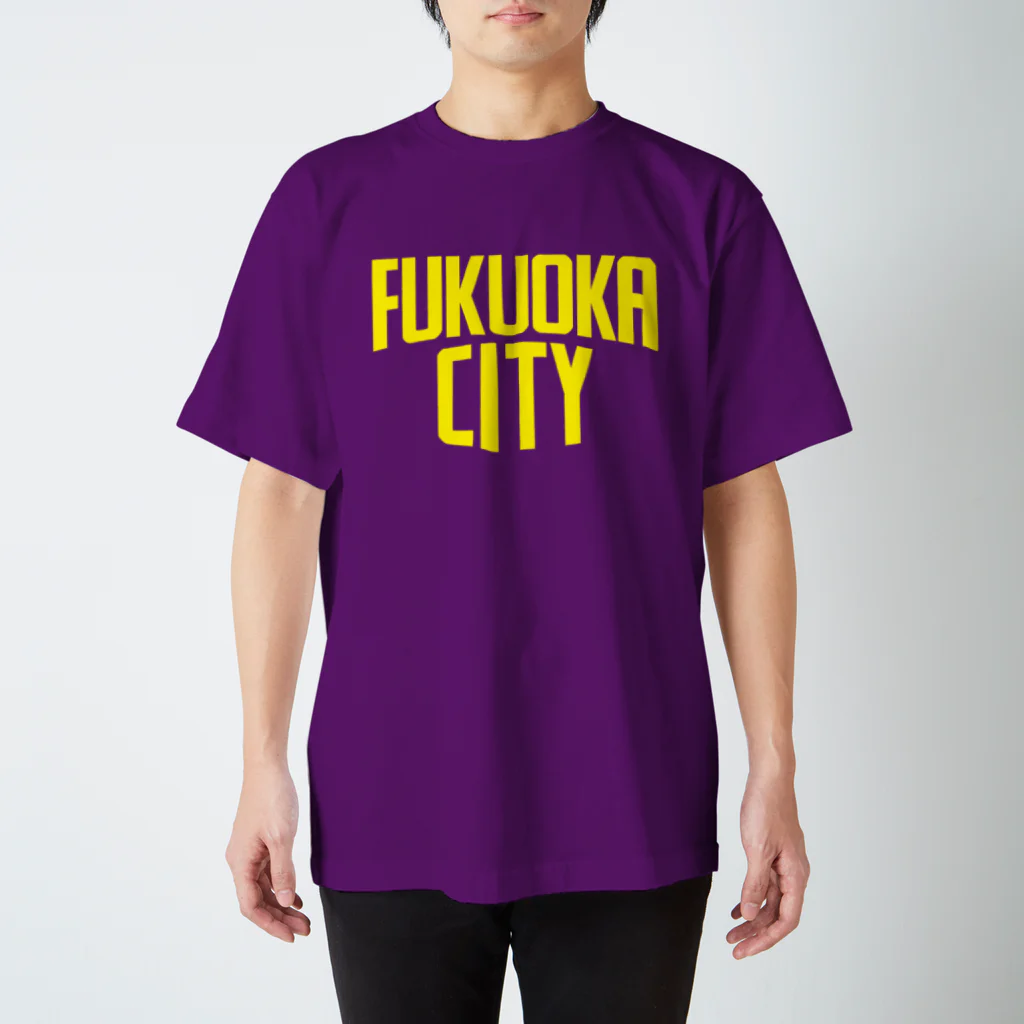 福岡Tシャツ通販サイトの福岡シティTシャツ（パープルロゴ） Regular Fit T-Shirt