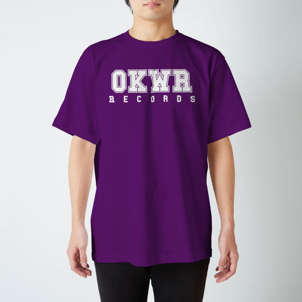 on-the-brookのOKWR records(white) スタンダードTシャツ