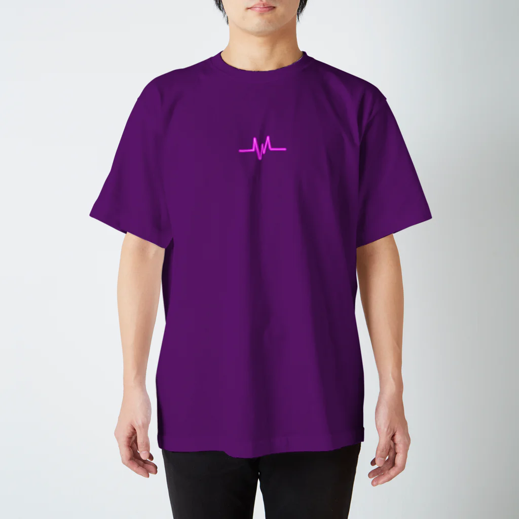 KESOの心電図ピンク Regular Fit T-Shirt