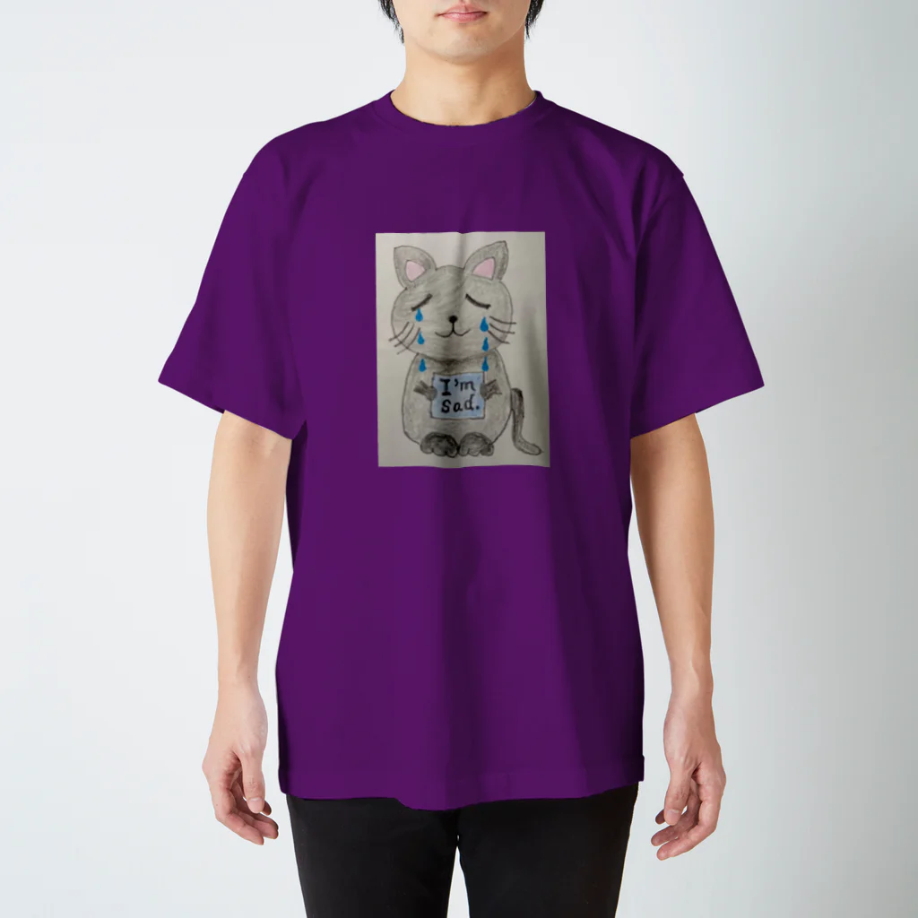 碧翠（こうすい）の悲しみのみーにゃん Regular Fit T-Shirt