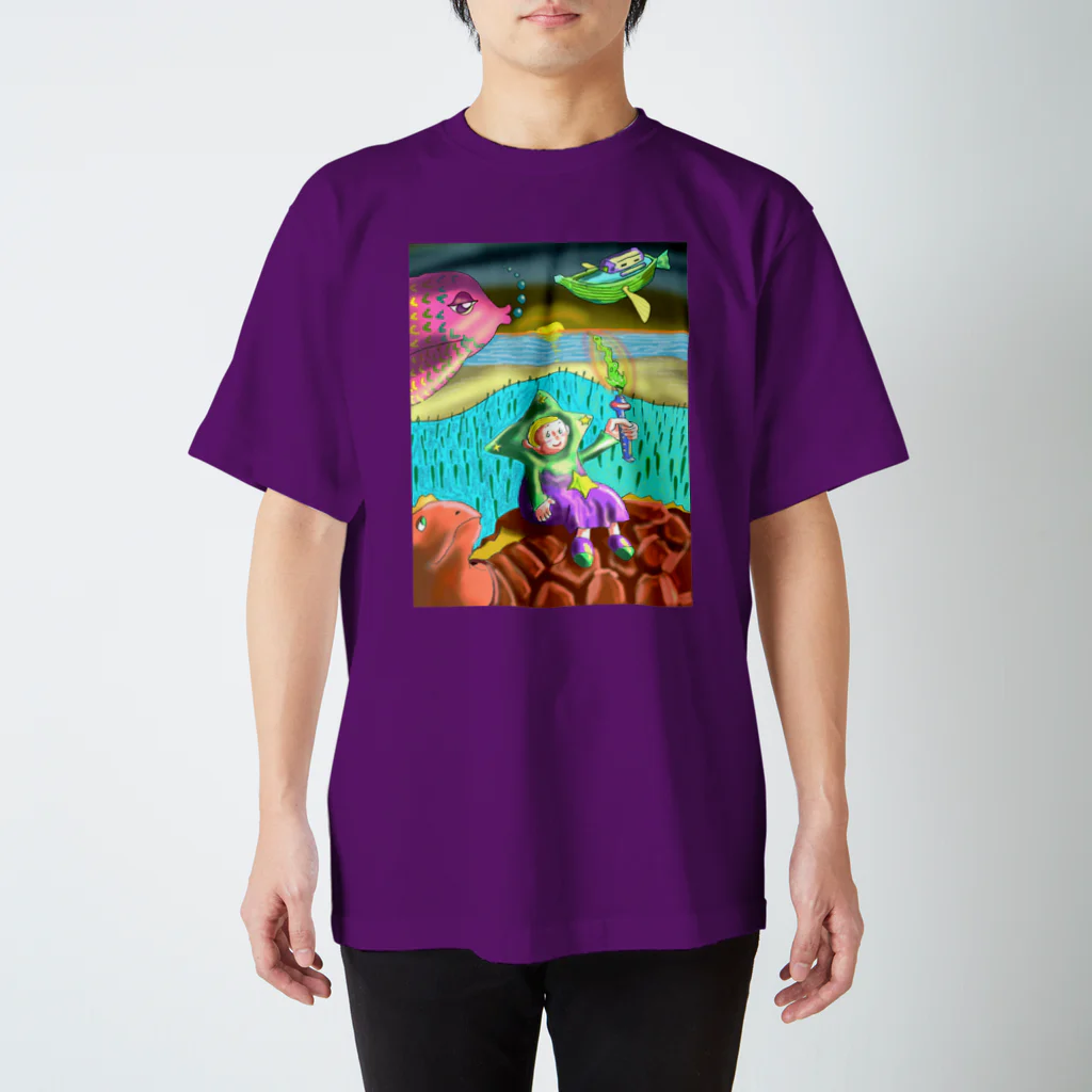 hujiyamakenjiの夜明けのともし火 スタンダードTシャツ