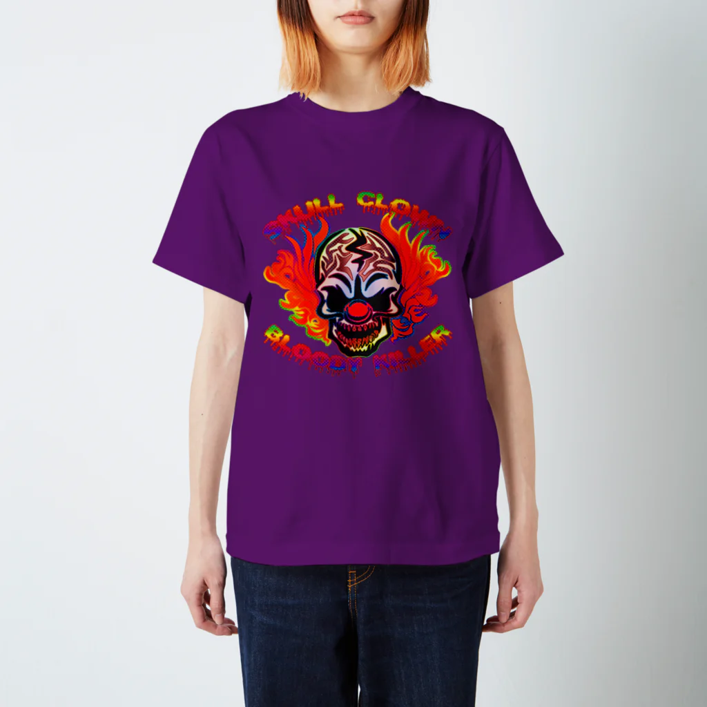 Ａ’ｚｗｏｒｋＳのSKULL CLOWN COLORFUL スタンダードTシャツ